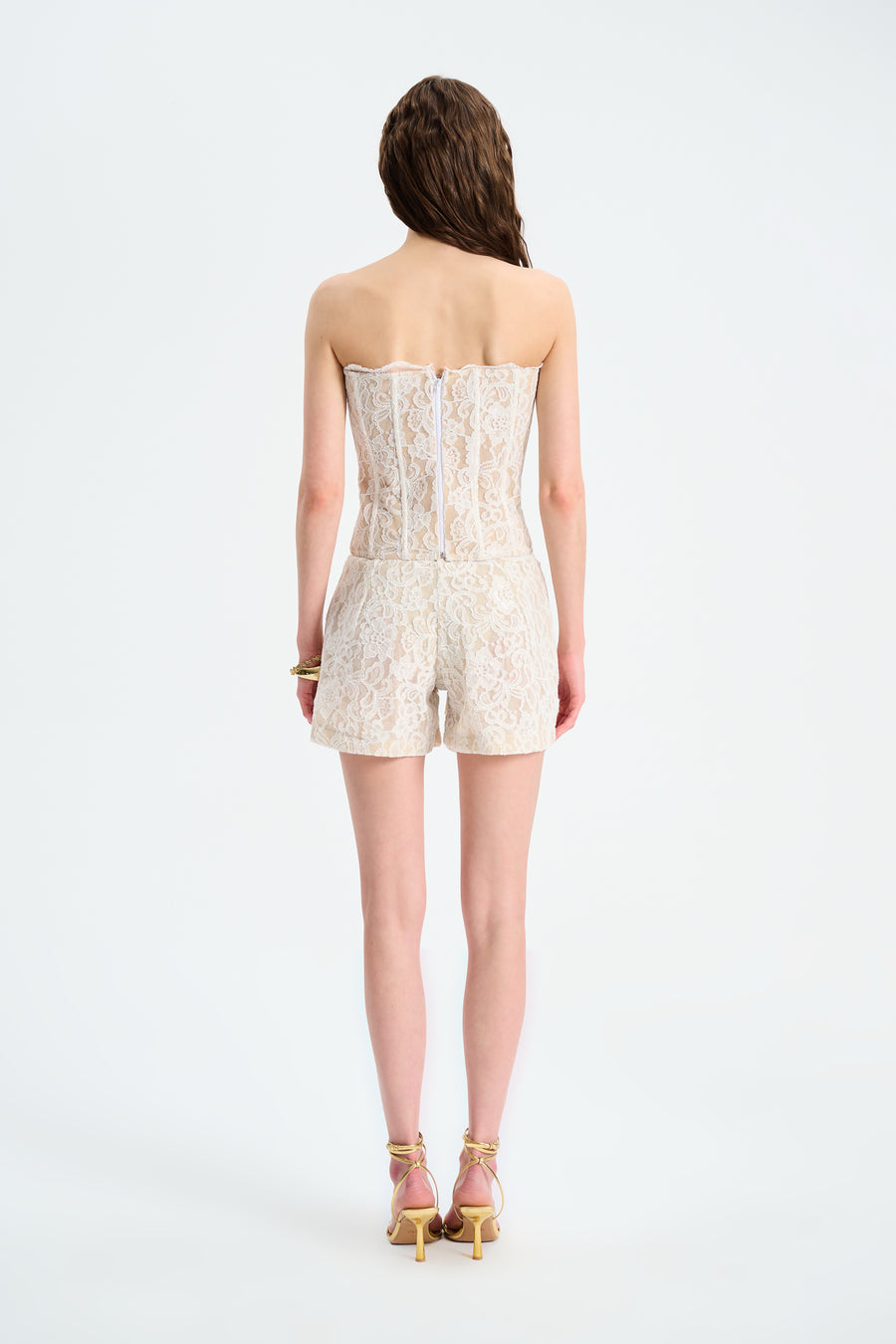 GRACE TOP / EKRU DANTEL