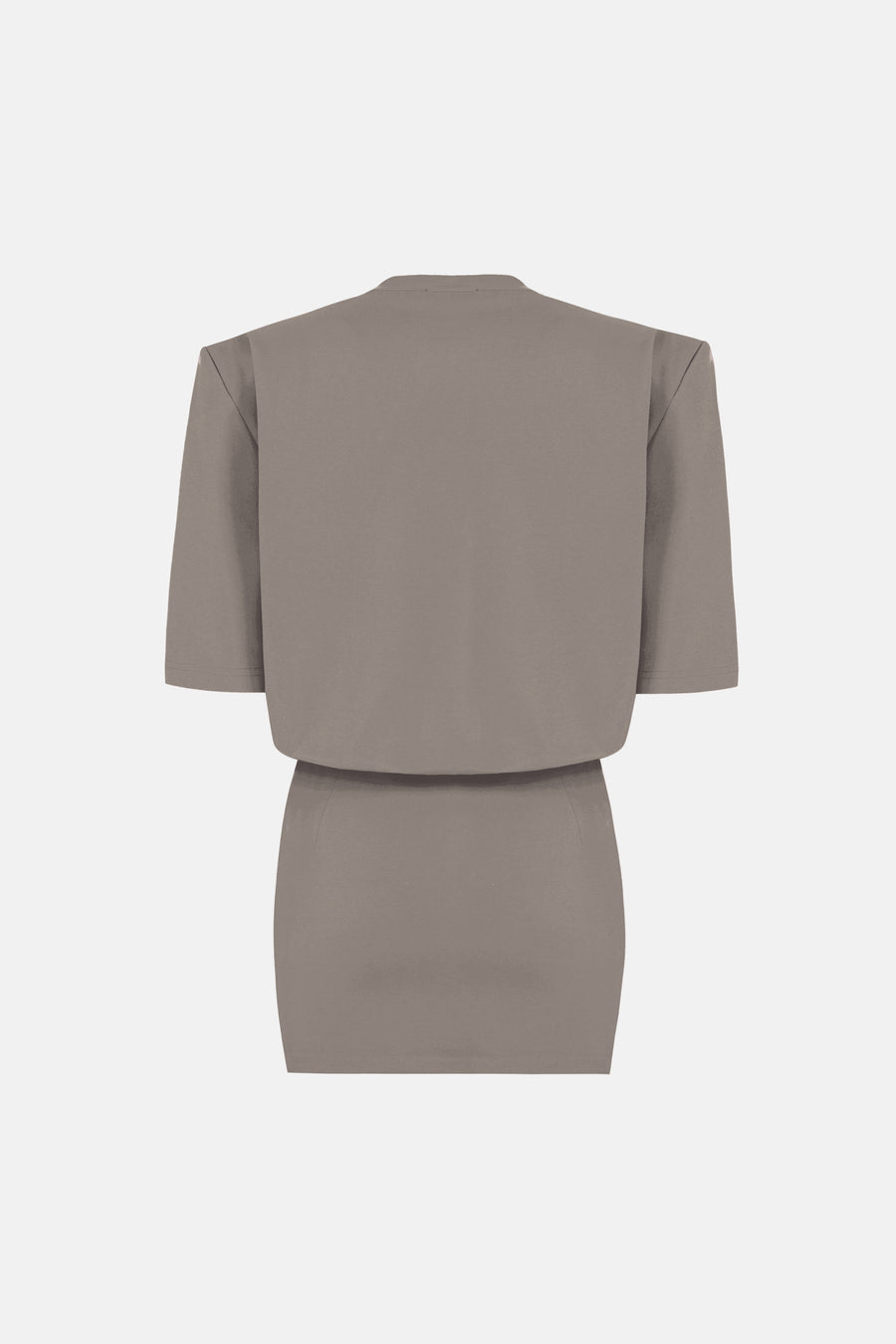 MIU T-SHIRT ELBİSE / TAŞ RENGİ