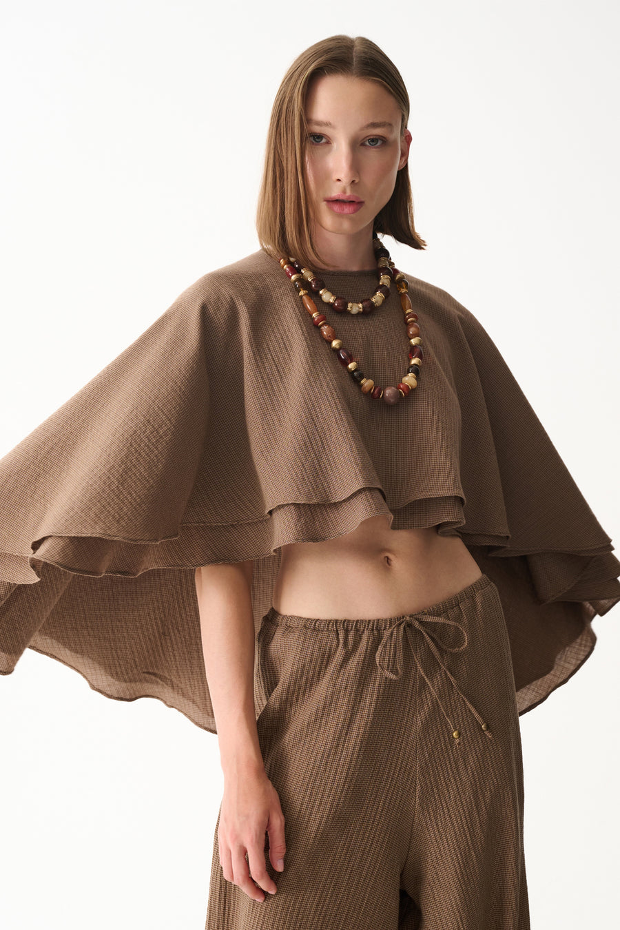 HEAVEN PELERİN / KAHVERENGİ