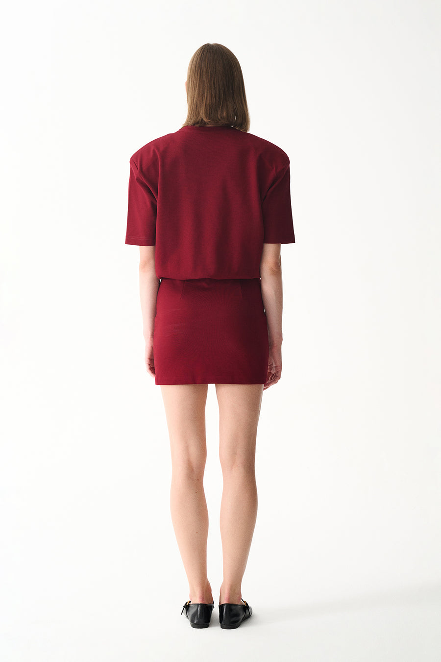 MIU T-SHIRT ELBİSE / BORDO
